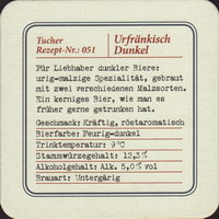 Beer coaster tucher-brau-44-zadek