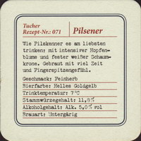 Beer coaster tucher-brau-45-zadek