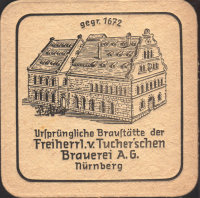 Beer coaster tucher-brau-92-zadek