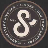 Beer coaster u-supa-12-zadek-small