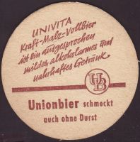 Pivní tácek unionbrauerei-gross-gerau-2-zadek