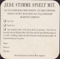 Pivní tácek vereinigte-karntner-50-zadek