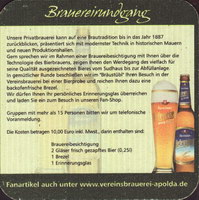 Beer coaster vereinsbrauerei-apolda-23-zadek-small