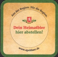 Beer coaster vereinsbrauerei-apolda-52-zadek