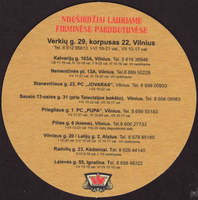 Beer coaster vilniaus-alus-13-zadek