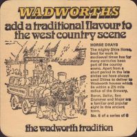 Beer coaster wadworth-18-zadek