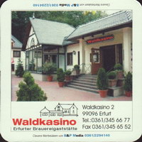 Beer coaster waldkasino-erfurter-brauereigaststatte-4