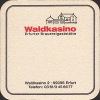 Pivní tácek waldkasino-erfurter-brauereigaststatte-5-zadek