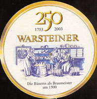 Beer coaster warsteiner-12-zadek