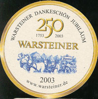 Beer coaster warsteiner-13-zadek