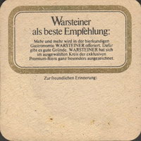 Beer coaster warsteiner-131-zadek