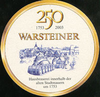 Beer coaster warsteiner-14-zadek