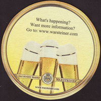 Beer coaster warsteiner-180-zadek