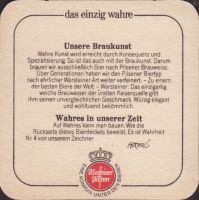 Beer coaster warsteiner-231-zadek