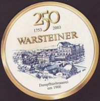 Beer coaster warsteiner-258-zadek