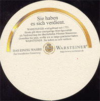 Beer coaster warsteiner-26-zadek