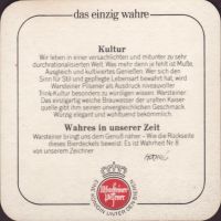Beer coaster warsteiner-269-zadek