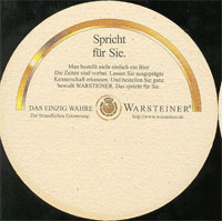 Beer coaster warsteiner-30-zadek