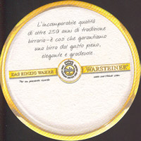 Beer coaster warsteiner-50-zadek