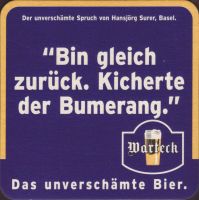 Beer coaster warteck-62