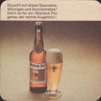 Beer coaster warteck-72-zadek