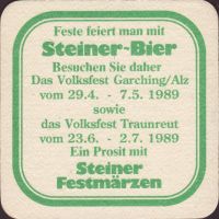 Beer coaster weizenbierbrauerei-steiner-3-zadek