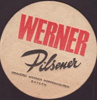 Pivní tácek werner-brau-14-zadek