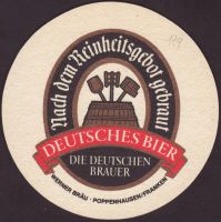 Pivní tácek werner-brau-20-zadek