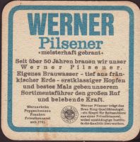Pivní tácek werner-brau-24-zadek