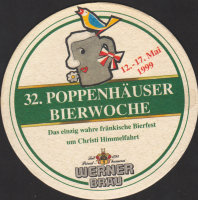 Beer coaster werner-brau-30-zadek