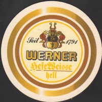 Beer coaster werner-brau-32-zadek