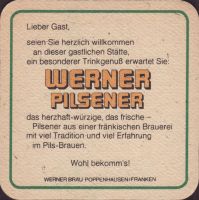 Pivní tácek werner-brau-4-zadek