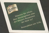 Beer coaster wernesgruner-16-zadek