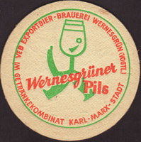 Beer coaster wernesgruner-18-zadek