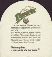 Beer coaster wernesgruner-2-zadek