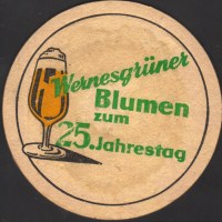 Beer coaster wernesgruner-42-zadek-small
