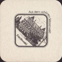 Beer coaster westerwald-brauerei-h-schneider-16-zadek