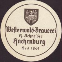Beer coaster westerwald-brauerei-h-schneider-20