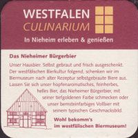 Beer coaster westfalen-culinarium-1-zadek