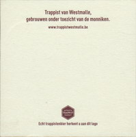 Beer coaster westmalle-14-zadek