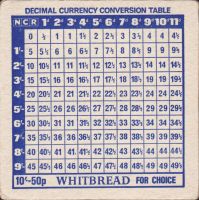 Beer coaster whitbread-118-zadek