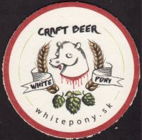 Beer coaster white-pony-1-small