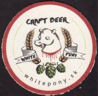 Beer coaster white-pony-1-small