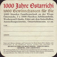 Beer coaster wieselburger-106-zadek-small