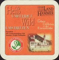 Beer coaster wieselburger-113-zadek