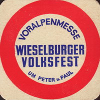 Beer coaster wieselburger-141-zadek