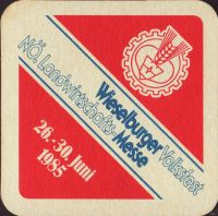 Beer coaster wieselburger-171-zadek