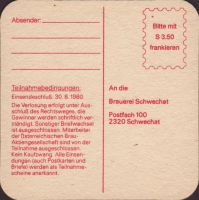 Beer coaster wieselburger-184-zadek