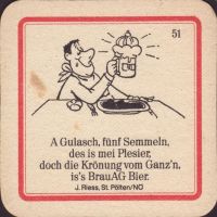 Beer coaster wieselburger-218-zadek-small