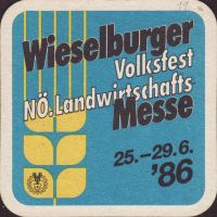 Beer coaster wieselburger-221-zadek-small